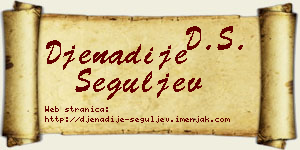 Đenadije Šeguljev vizit kartica